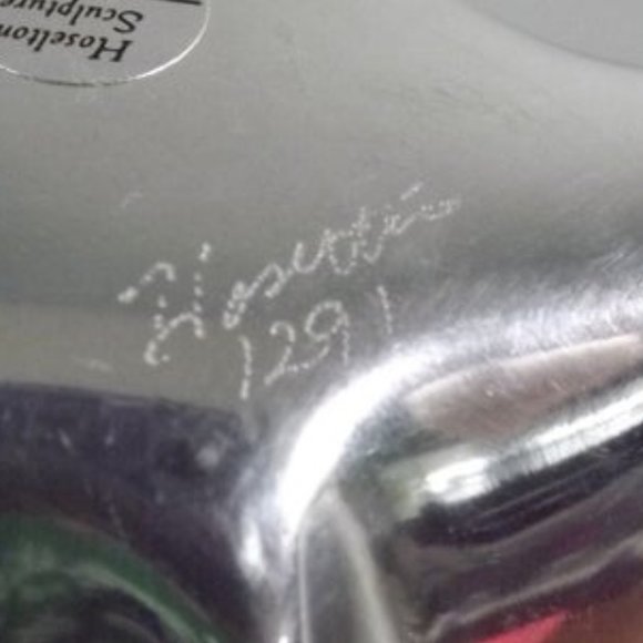 Vintage Hoselton Signed Metal Dolphin Sculpture - Picture 8 of 9